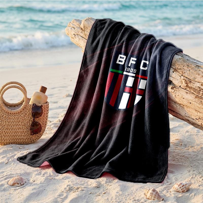Bologna FC Print Microfiber Beach Towel Quick Dry Absorbent Large Towel For Beach Swimming Travel