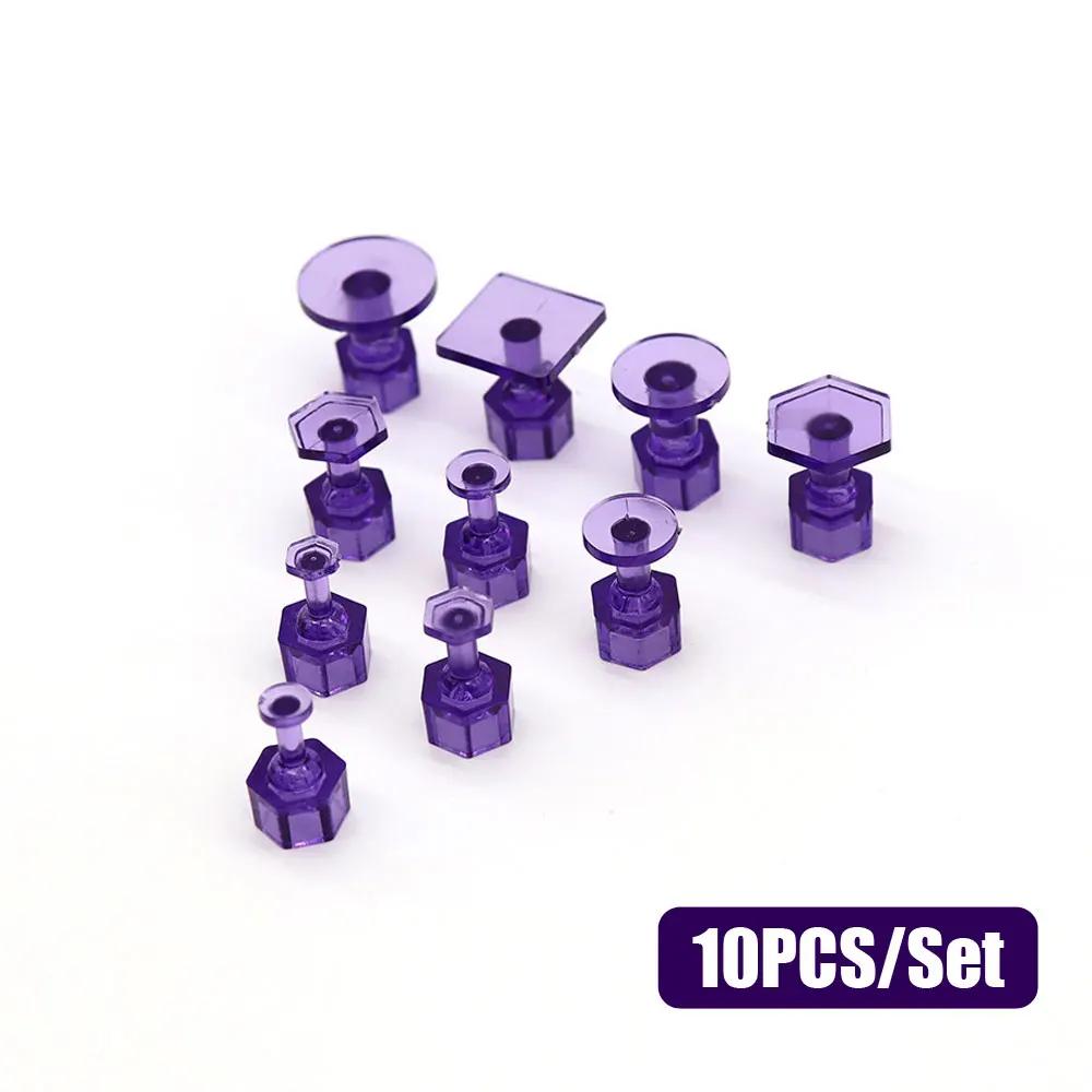 

10 шт. Клеевые вкладки для удаления вмятин, инструменты для ремонта вмятин на автомобиле, PDR, инструмент для удаления вмятин без покраски, клеевые вкладки для кузова автомобиля фиолетовый