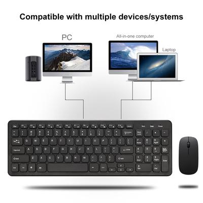 568 Kabelgebundene Tastatur Übertragung 96 Tasten Empfindlich Stabil USB Geräuschlos Ultradünn PC Maus