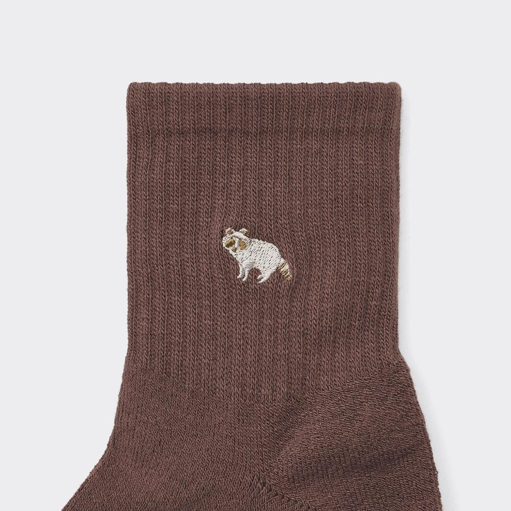 GU by Uniqlo Stil Beheizte Knöchelsocken Bestickt