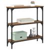 Console Table with Shelf Rustic Wood Look 75 x 22.5 x 75 cm Engineered Wood