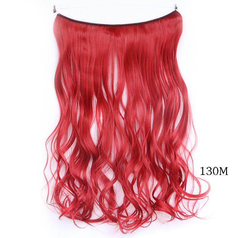 Luxurious Women Hair Extensions Long Wavy Synthetic Hairpiece 45cm For Effortless Elegance