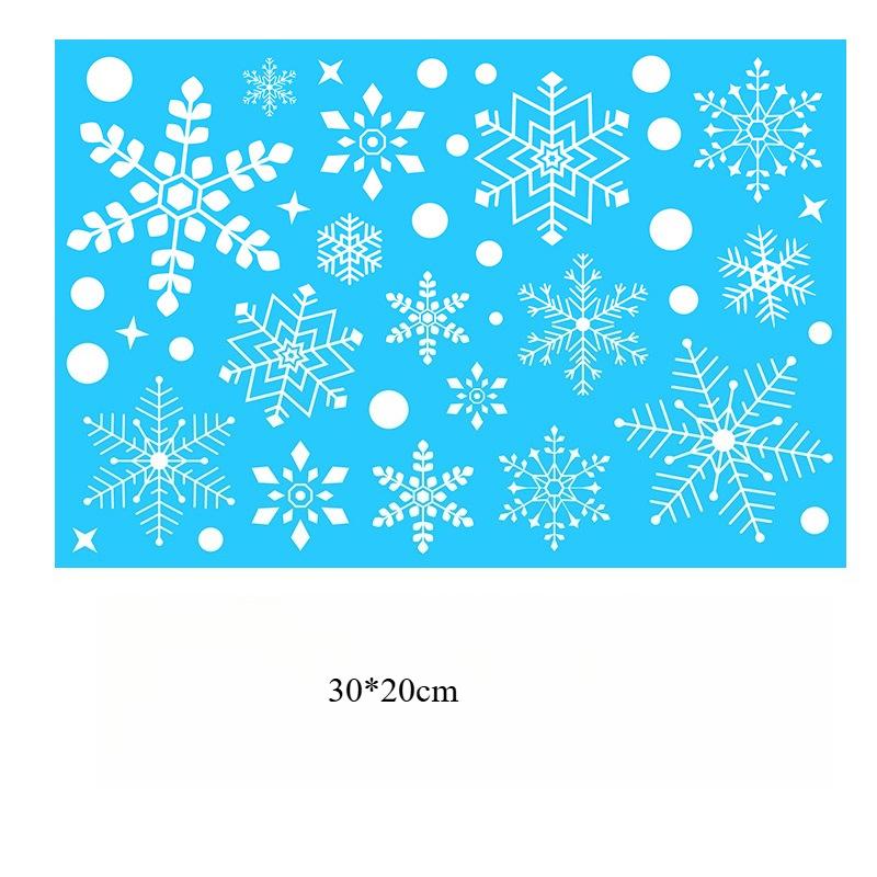 Christmas Window Stickers Xmas Tree House Snowflake Glass Decal Merry Christmas Decoration Home Navidad Gifts Noel