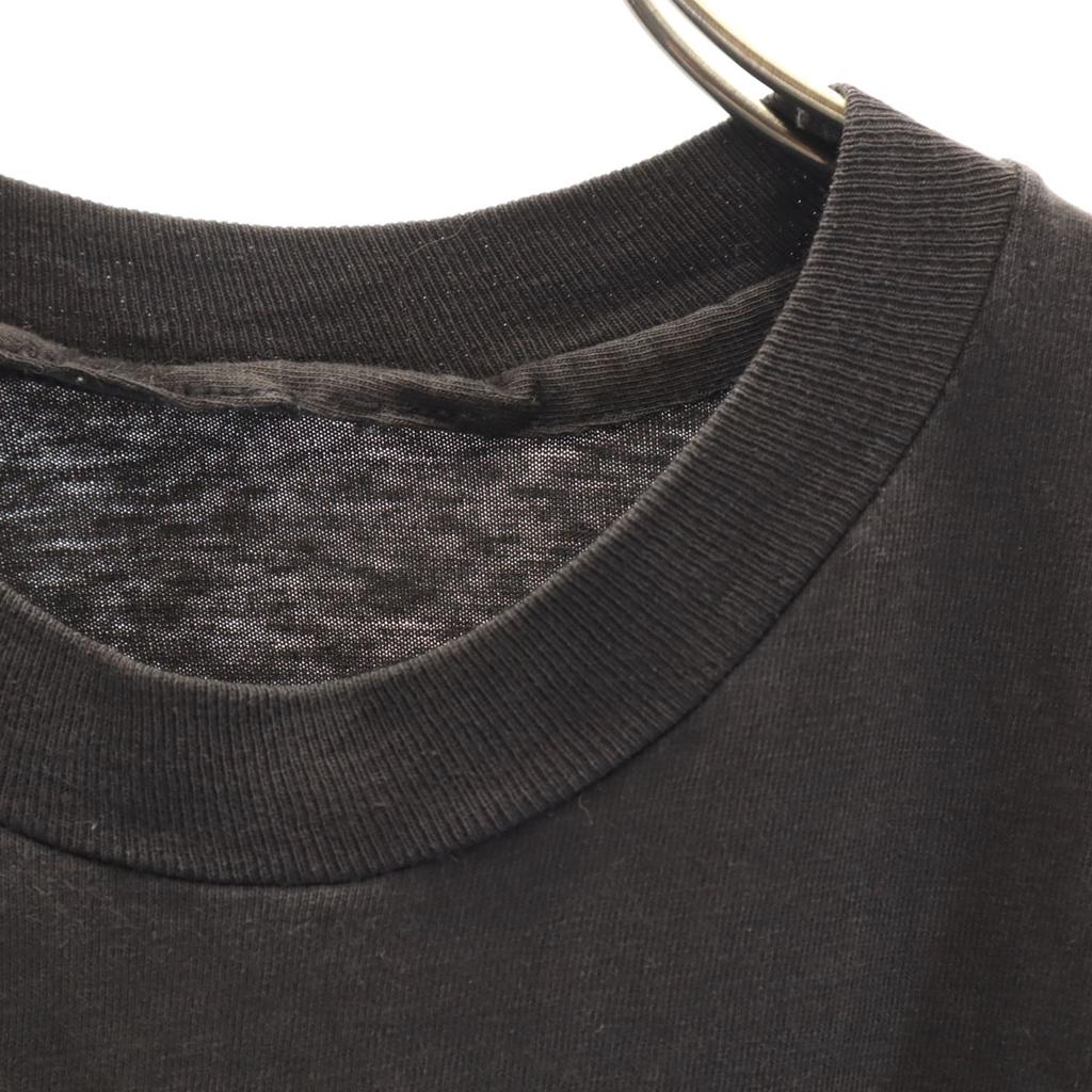 OLD 90s Print Short sleeve T-shirt black Single stitch Men's Used