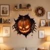 Self-Adhesive Ghost Pumpkin Wall Decal Waterproof Halloween Skeleton Wall Stickers  Living Room