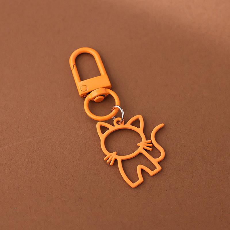1PC Lobster Buckle Keychain Marker Alloy Creativity Cat Keychain Decoration DIY Gift Pendant Design Party
