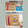 Bamboos Organizers With Multiple Compartments Dustproof Storage For Kitchen Countertop