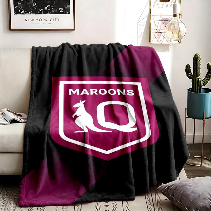 Queensland Maroons Theme Blanket Suitable For Beds Sofas And Camping Perfect For Both Men And Women Comfortable Bedding All Year Round