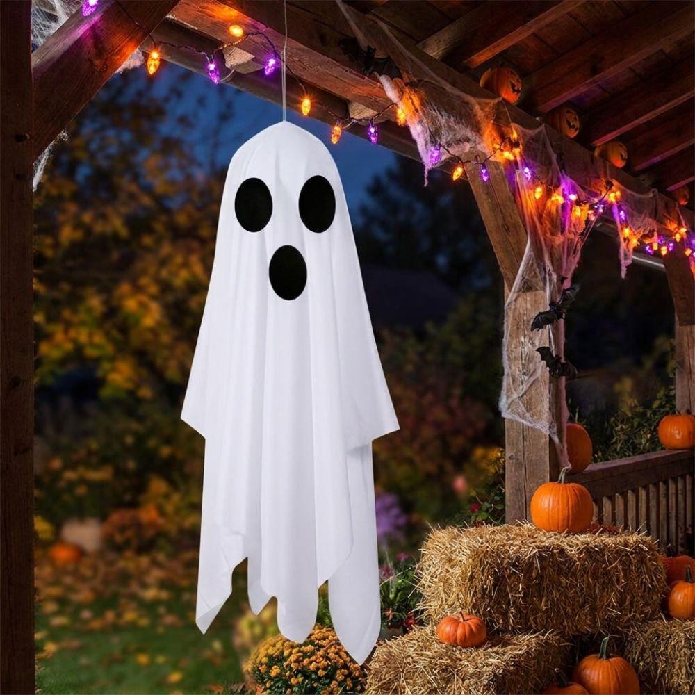 Scary Spooky Halloween Hanging Ghost Decor White Flying Spooky Ghost Indoor Decor