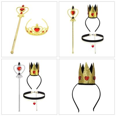 New Year Crown Headband Party Costume Glitter Heart Party Karaoke Photo Props Party Blingbling Hair Hoop Nightclub