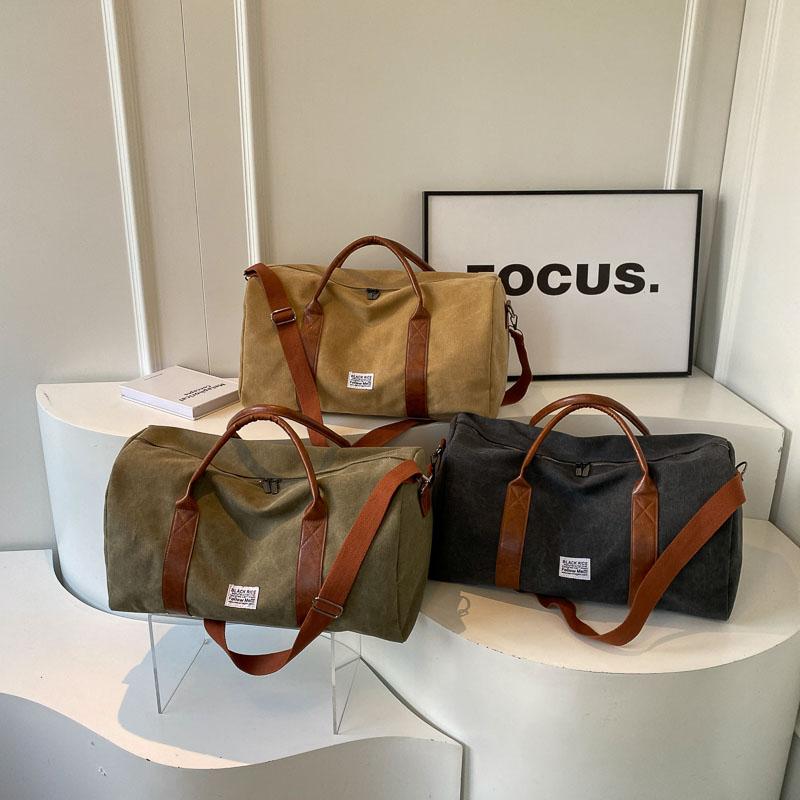 Large Capacity Canvas Zipper Bags for Women Women's Top Handle Bags Women's Travel Tote Bags