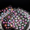 30 Pegatinas de Uñas de Flores de Verano Coloridas Rosas 3D Autoadhesivas Diseños de Pegatinas de Uñas Autoadhesivas Encantos Decoración de Arte de Uñas DIY