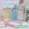 Mesh A4 File Folder Dopamine Color Document Folder Portable File Organizer  Gift