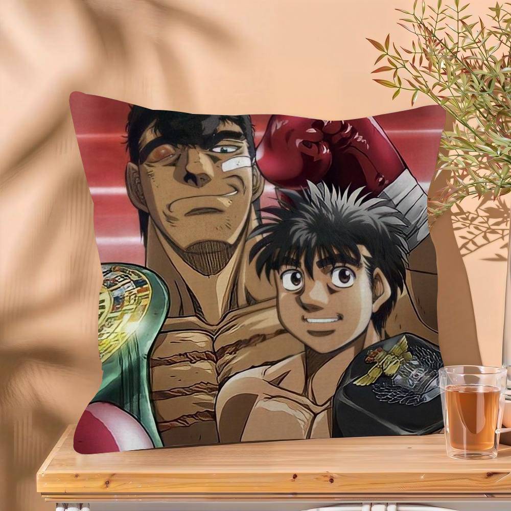 H-Hajime No Ippo Anime Boxing Personalized Pillow Cover Kids Bedroom Wild Party Decor Pillowcase Kid Birthday Shower Gift