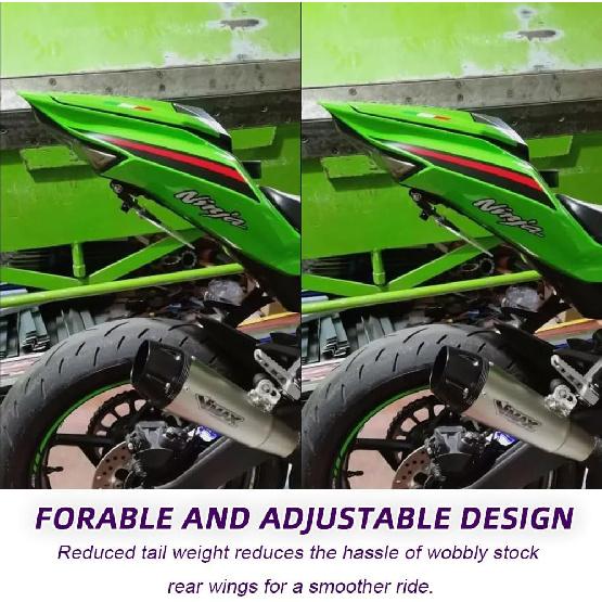 

Foldable Fender Eliminator Compatible with Ninja ZX4R ZX4RR ZX400 2023-2025 ZX25R Adjustable Rear Tail Tidy Motorcycle License Plate Holder Bracket