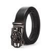 Ceinture Homme en Alliage et Cuir de Vachette à Boucle Automatique pour un Port Décontracté et Polyvalent