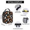 Pumpkin And Ghost Halloween Pattern Insulated Lunch Bag for Women Kids Portable Food Boxes Thermal Lunch Box Tote