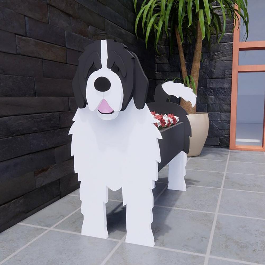 thumbnail image 2 of Dog Shaped Succulent Planter Pots - Poodle Design Indoor/Outdoor Garden Decor 2 of 11