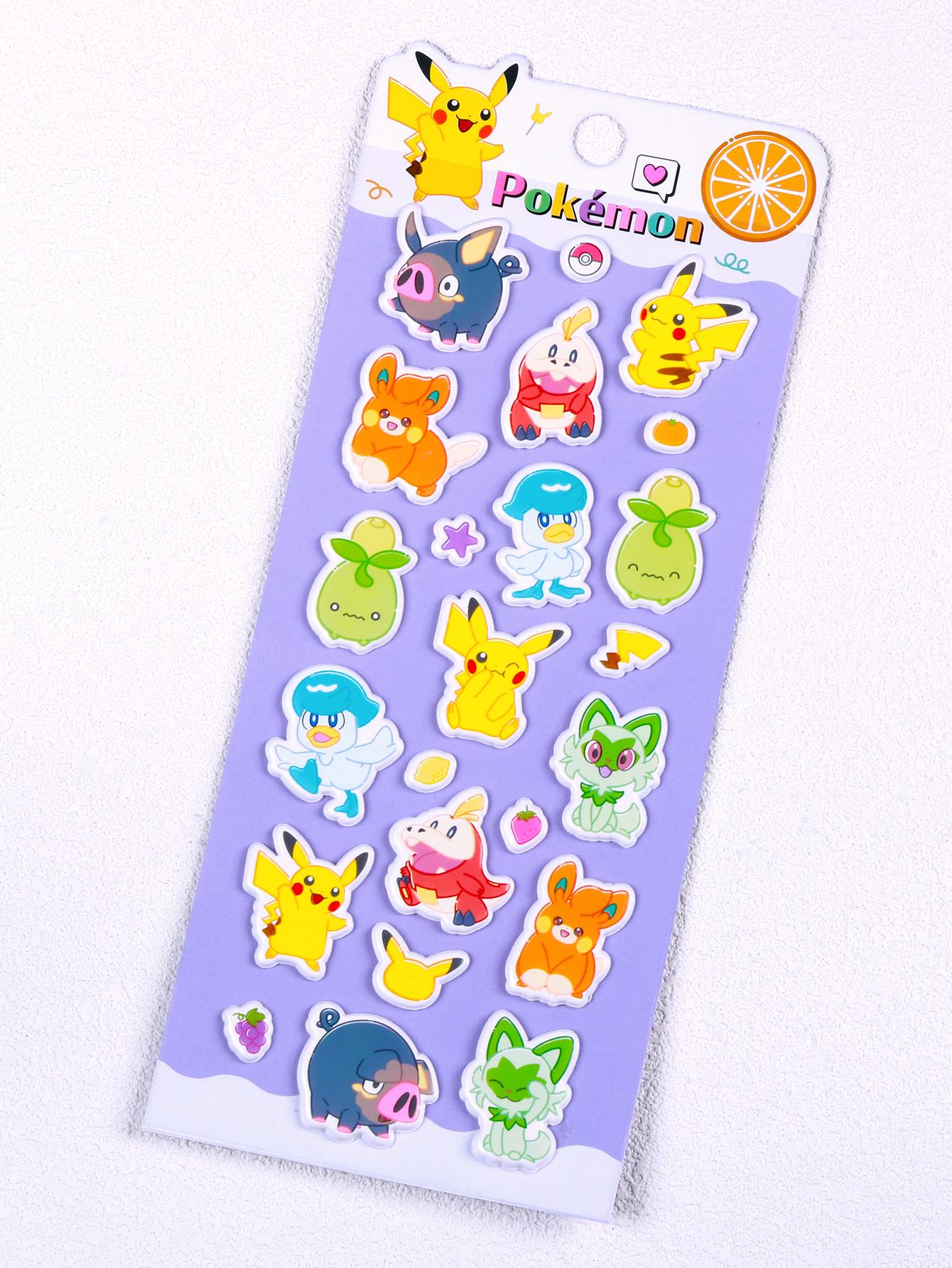 

3D Embossed Foam Stickers Of Pokmon Characters, Suitable For Phone Cases, Notebooks, Refrigerators, And Decor Itemative Journal Mate