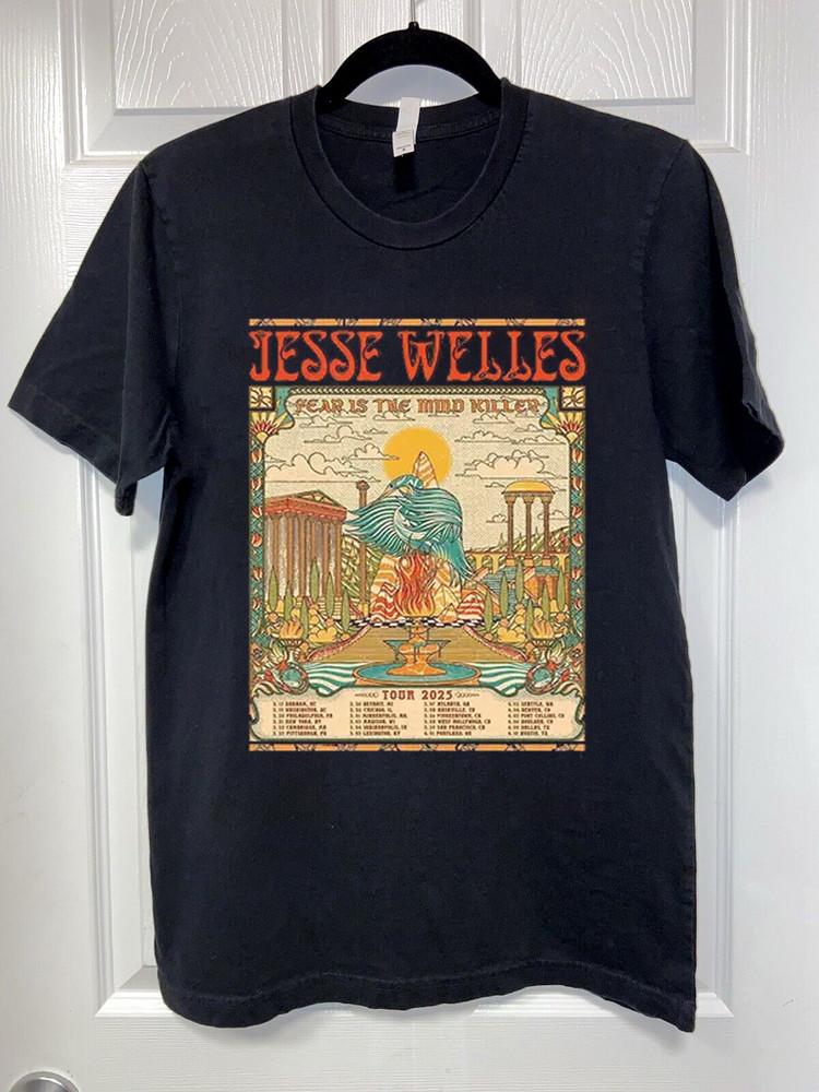 Jesse Welles Fear Is The Mind Tour 2025 Black T Shirt Size S-5XL AL785