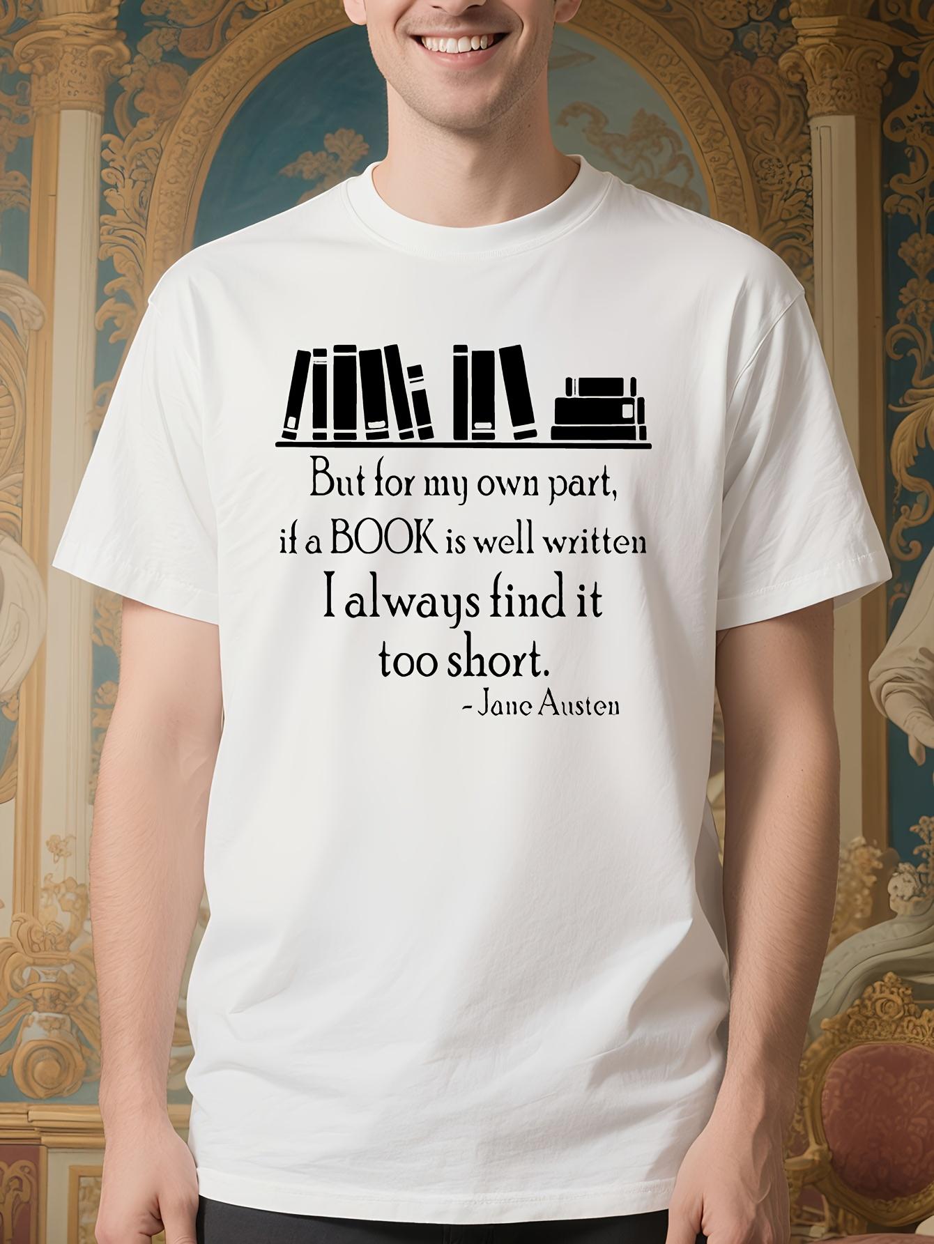Inktastic Wo Jane Austen Pride and Prejudice Quote Tshirt... XXXL
