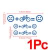 Emotikona Nálepky na kolo Decals Cyklistika Kolo MTB Vinylové nálepky Silniční Rám Horní trubka Dekorace Rovnováha emoji Grafická fólie