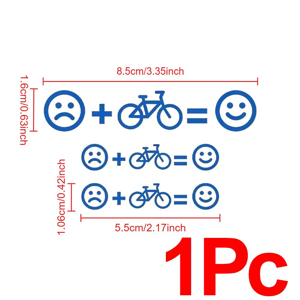Emotikona Nálepky na kolo Decals Cyklistika Kolo MTB Vinylové nálepky Silniční Rám Horní trubka Dekorace Rovnováha emoji Grafická fólie