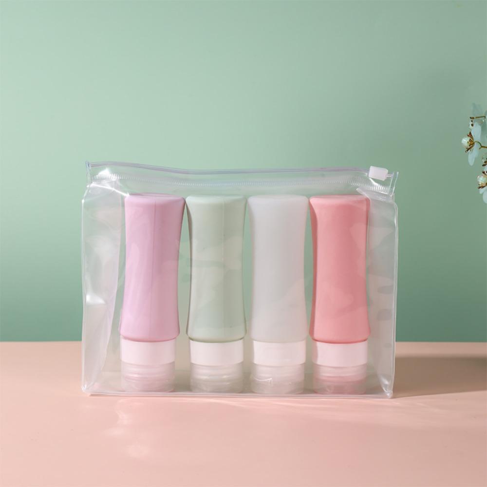 

4шт. Легко очищаемые дорожные бутылки. Герметичные бутылки для соуса и приправы. Шампунь.