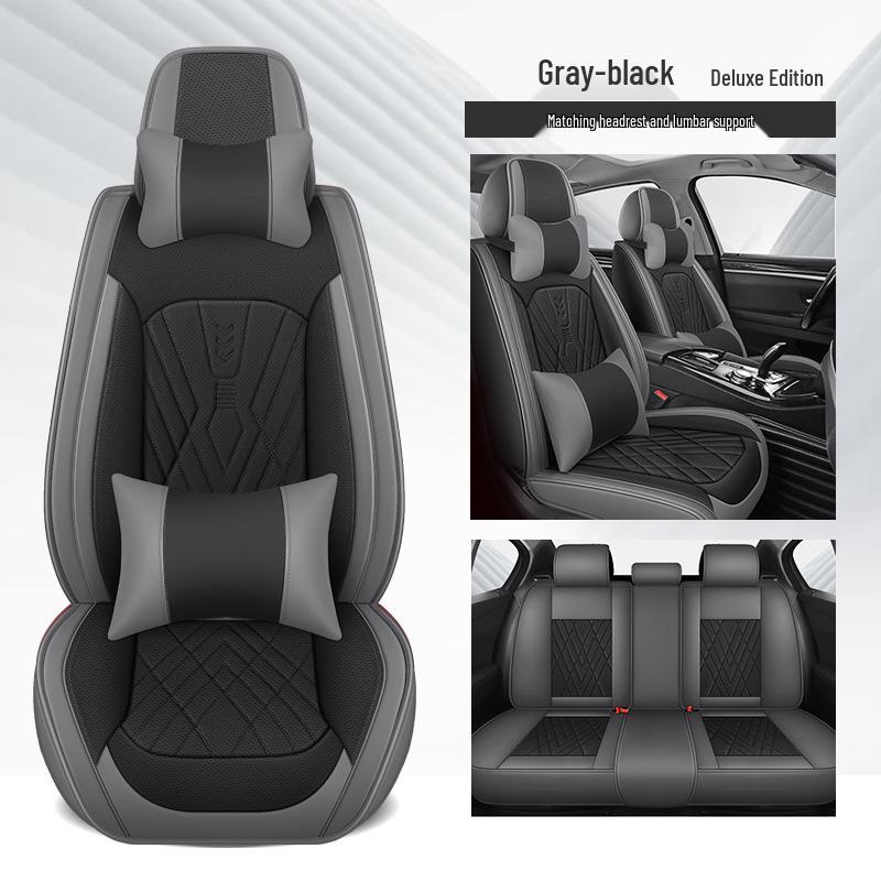 Universal Leather Car Seat Cushion: Durable, Full Wrap, All-Season Cover for Small Cars, SUVs, and Sedans