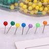 1800/510Pcs Ball-shape Push Pin Map Pins Cork Board Tacks Multicolored Quilting Positioning Pin for Sewing Dressmaking
