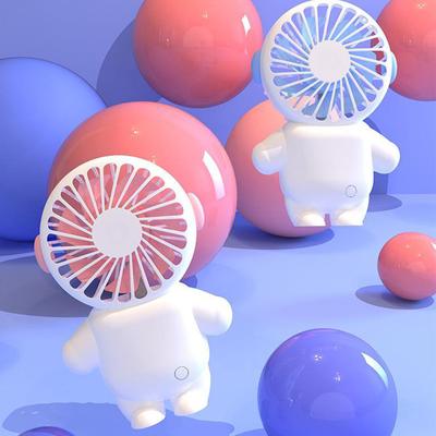 1 Stück Ventilator Aufladen Kleiner Ventilator USB Tragbarer Handventilator Cartoon Tischventilator Sommergeschenk HMM