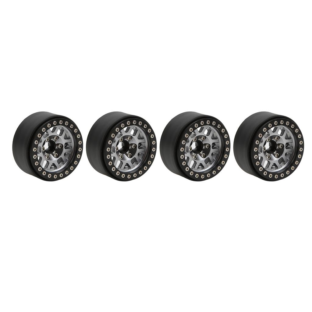 4pcsCelsiusset 1.9in Aluminum Alloy Beadlock Wheel Rims for   SCX10 90046 RC Crawler Car Parts
