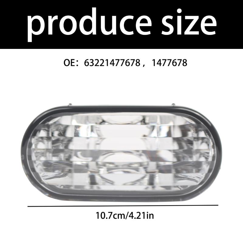 Mini Rear Bumper Reverse Lamp for R50 R52 2001-2004 Model Years, Clear Lens Plastic Housing, Single Light Assembly for Rear Service Use
