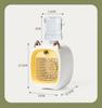 Portable Summer Fox Humidifying Spray Cool Air Desk Fan with Nezha Sticker