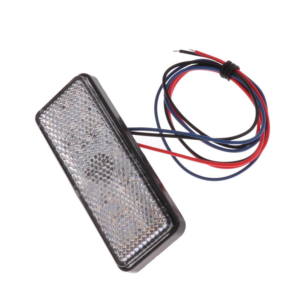 Car Motorcycle Pickup LED Reflector Brake Light Turn Signal Lamp Indicator Yellow/ Red/White