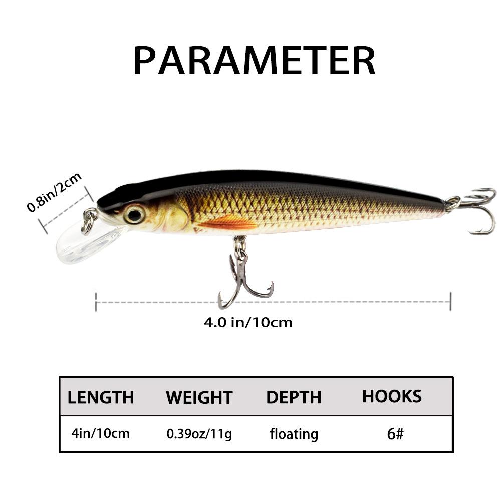 10Cm Simulated Bait Luya Bait Mino Vib Fishing Bait Talk About Water Sea Fishing Bait Hard Bait Luya Bait
