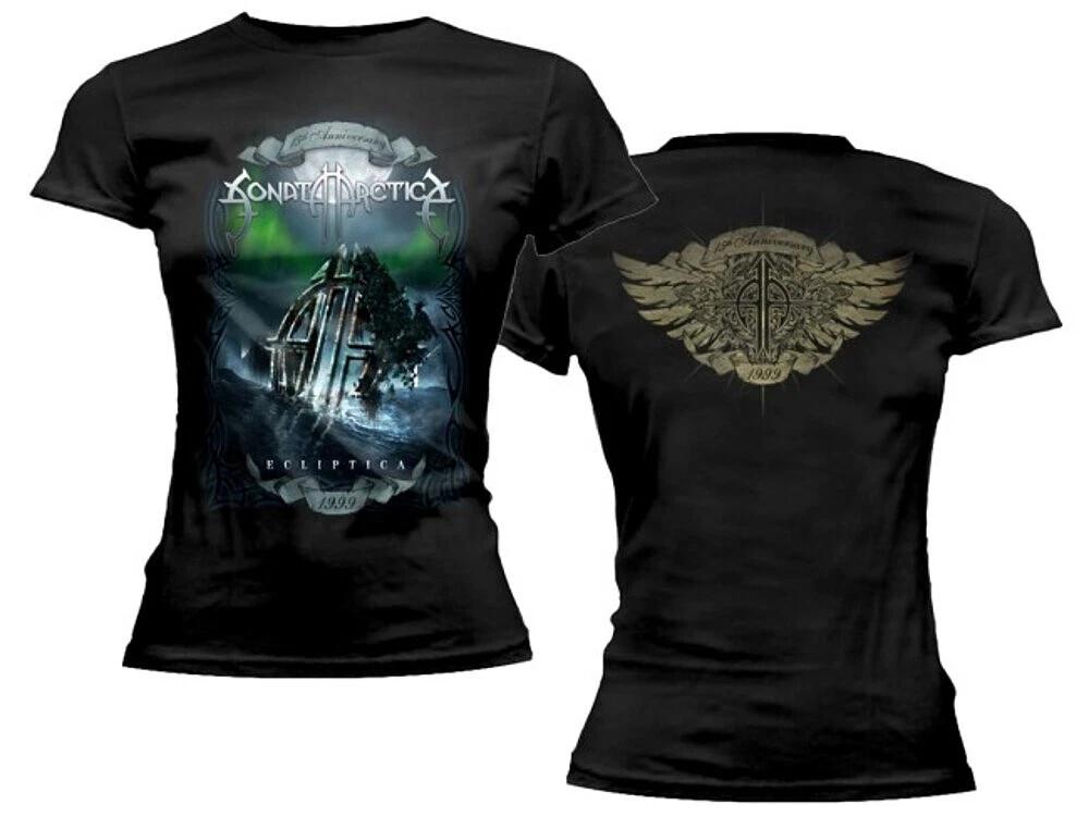SONATA ARCTICA cd cvr 15th ANNIVERSARY - ECLIPTICA Babydoll SHIRT LRG New guild M