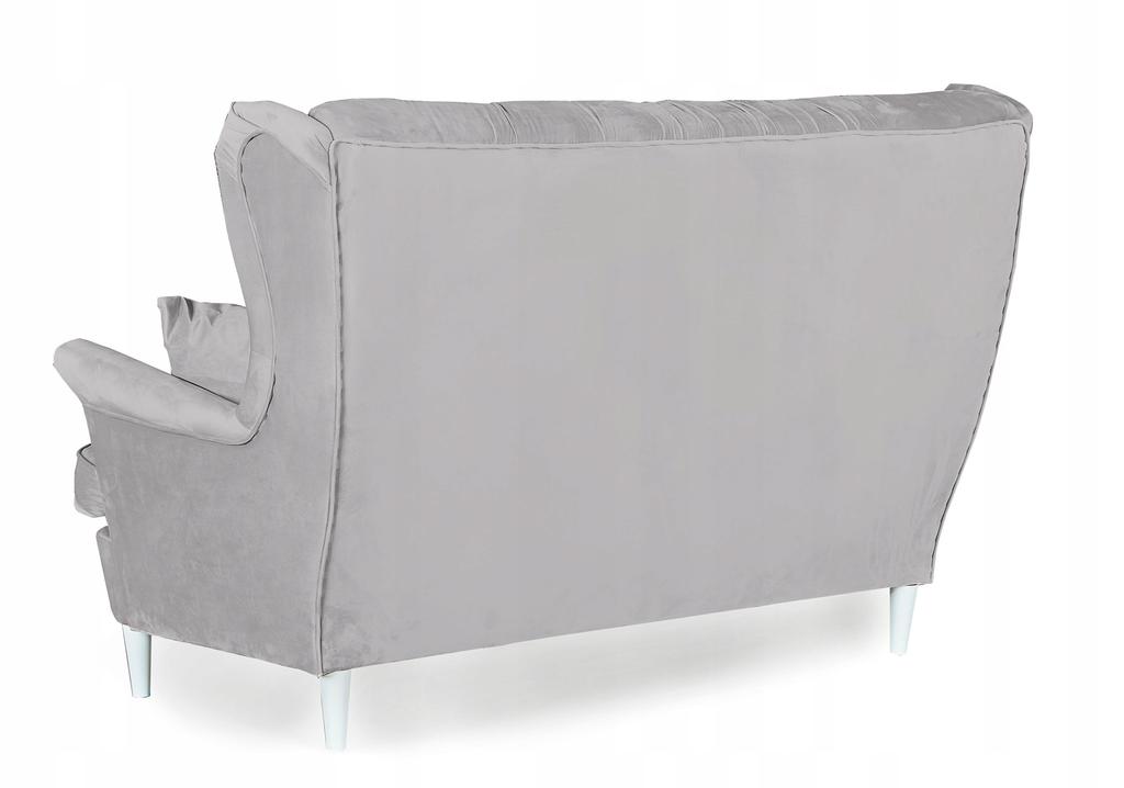 Zestaw wypoczynkowy mebli uszak Gaja sofa fotele pufy Family Meble komplet