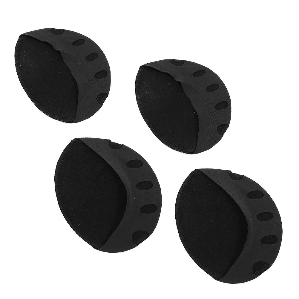 2 Pairs High Heeled Shoes Breathable Forefoot Pad Stress Pain Relief Forefoot Patch(Black )
