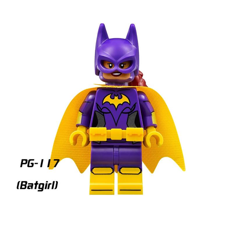 Lego Superhero Series Минифигурки Строительные блоки Мистер Фриз Бэтгёрл Альфред в сборе Образовательные