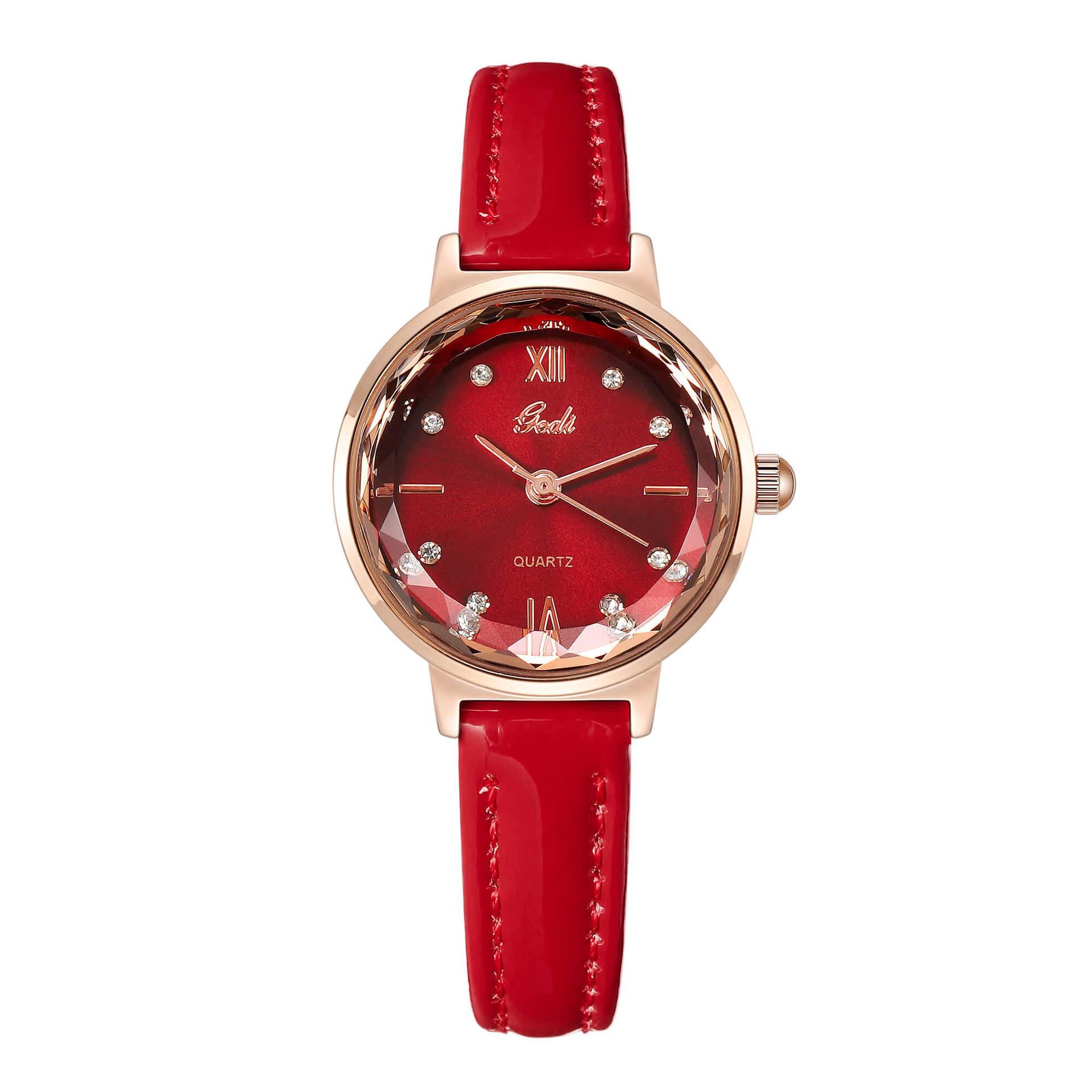 

Gedi Корейские Маленькие Коричневые Женские Роскошные Кварцевые Часы с Бриллиантами