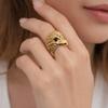 Geometric Eagle Shape Ring Cool Chunky Ring Personality Exaggerated Ring  Couple