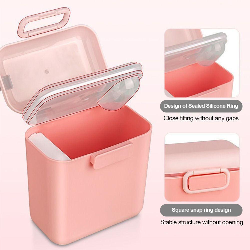 Dust-Proof Milk Powder Storage Box PP Formula Dispenser Container Snacks Container Outdoor Travel