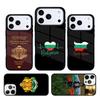 Bulgaria Passport Flag Map Phone Case Cover for IPhone 11 12 13 14 15 16e 17 Pro Max Coque for IPhone 17 Air