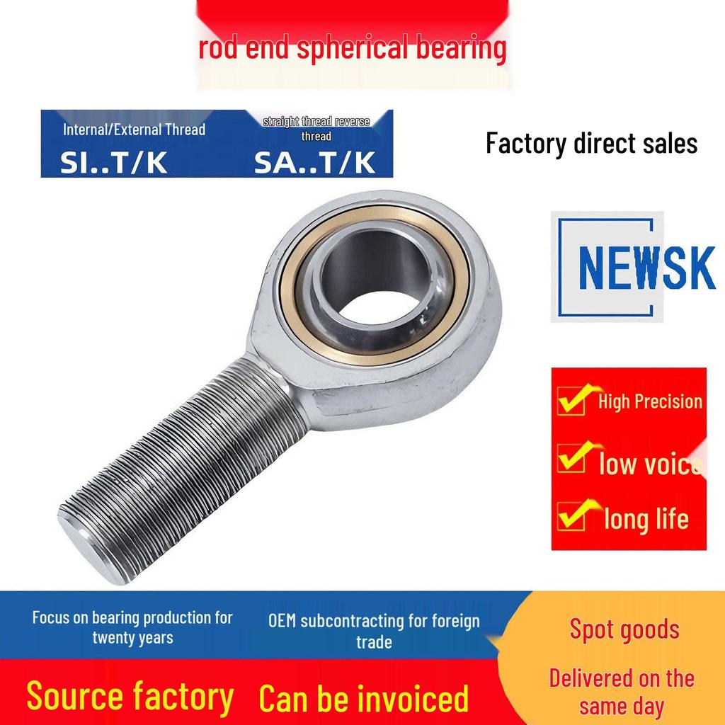 Self-Lubricating Rod End Spherical Bearings SA3-SA8, SI10-SI12
