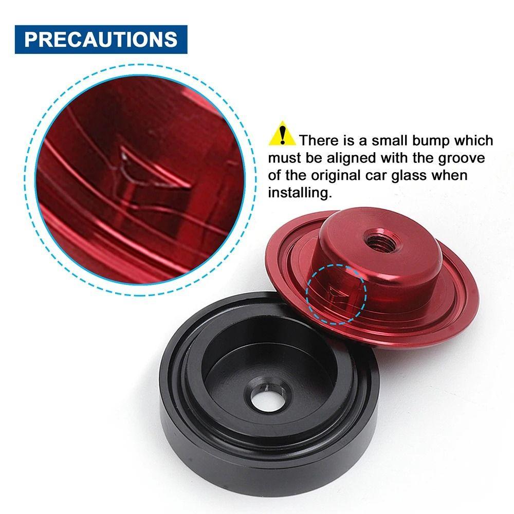 1Set Dop Argintiu cu Orificiu Capac Negru Accesorii Auto Durabil Kit de Ștergător Spate Eliminat