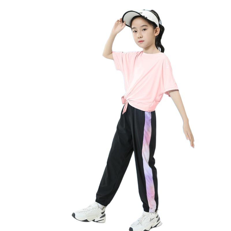 Ice-Feel Quick-Dry Elastic Running Pants for Men, Women, and Children