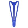 Mens Glossy Mankini Swimsuit V-Shaped Suspender Thong Bulge Pouch Design Stretchy Swimwear for Beach Pool Parties