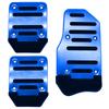 Universal Car Interior Parts Aluminum Automatic Gear Gas Brake Accelerator Non-Slip Foot Pedal Pad Cover Trim Blue/Red/Silver