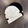 Water Drop Print Knit Beanie Men Women Soft Stretchy Skull Cap for Street Fashion Casual Outing Trendy Unisex Winter Hat